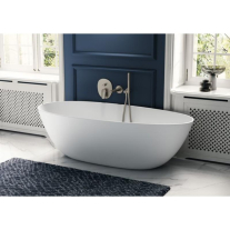 Cot racord Villeroy&Boch, Universal Showers, rotund cu suport duș, brushed nickel